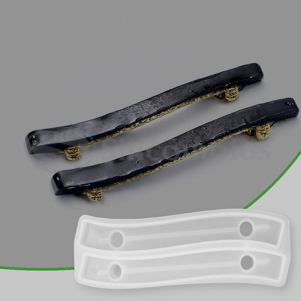 SILICOMOLDS - 6" TRAY HANDLE CURVE - RESIN MOLD - URP108-RM